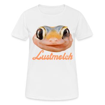Lustmolch - T-shirt respirant Femme - blanc - Devant - AI Model Female 172 dark (172cm)
