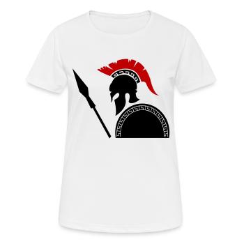 sparta krieger 01 - T-shirt respirant Femme - blanc - Devant - AI Model Female 172 dark (172cm)