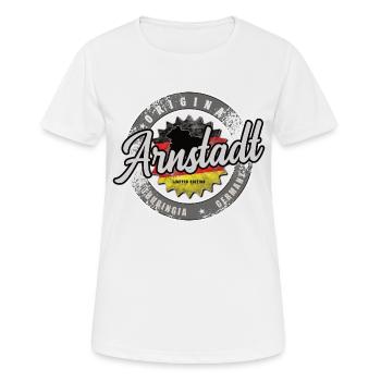 Original Germany Thüringen Arnstadt - Frauen T-Shirt atmungsaktiv - Weiß - Vorne - AI Model Female 172 dark (172cm)