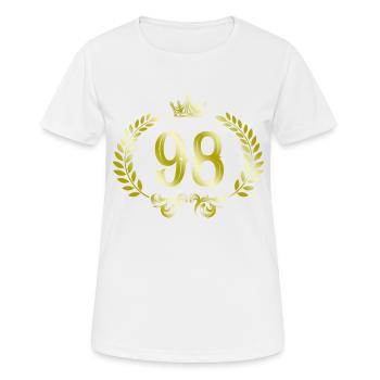 98 Couronne numérique - T-shirt respirant Femme - blanc - Devant - AI Model Female 172 dark (172cm)