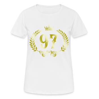 97 Number of wreath - Women's Breathable T-Shirt - white - Front - AI Model Female 172 dark (172cm)