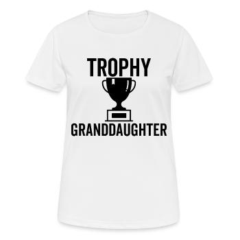 Trophäe Enkelin - Frauen T-Shirt atmungsaktiv - Weiß - Vorne - AI Model Female 172 dark (172cm)