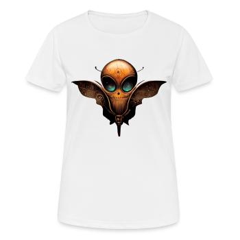 Alien logo - Women's Breathable T-Shirt - white - Front - AI Model Female 172 dark (172cm)