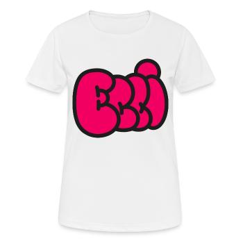 Balloon font ELLI - Women's Breathable T-Shirt - white - Front - AI Model Female 172 dark (172cm)