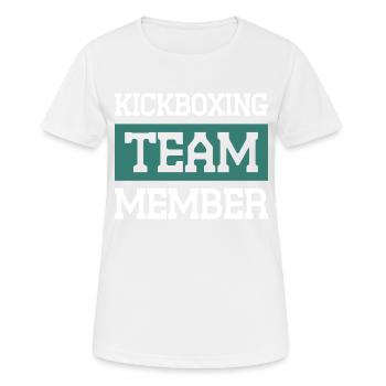 Kickboxing Team - Women's Breathable T-Shirt - white - Front - AI Model Female 172 dark (172cm)