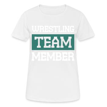 Wrestling Team - Frauen T-Shirt atmungsaktiv - Weiß - Vorne - AI Model Female 172 dark (172cm)