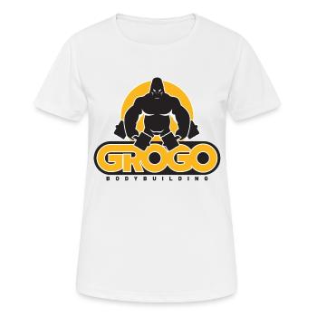 Gorilla Bodybuilding - T-shirt respirant Femme - blanc - Devant - AI Model Female 172 dark (172cm)
