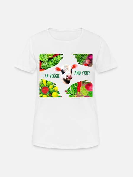 Veggie - Frauen T-Shirt atmungsaktiv - Weiß