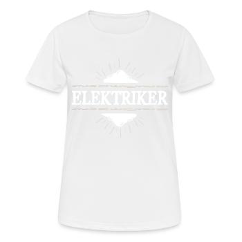 Elektriker Beruf - Frauen T-Shirt atmungsaktiv - Weiß - Vorne - AI Model Female 172 dark (172cm)
