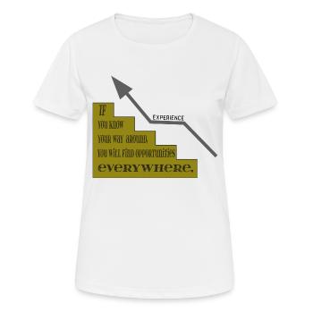 Experience - Success - Failure - Advancement - Women's Breathable T-Shirt - white - Front - AI Model Female 172 dark (172cm)