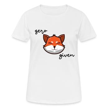 Zero Fox given - Frauen T-Shirt atmungsaktiv - Weiß - Vorne - AI Model Female 172 dark (172cm)