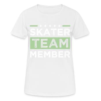 Skater Team - Women's Breathable T-Shirt - white - Front - AI Model Female 172 dark (172cm)