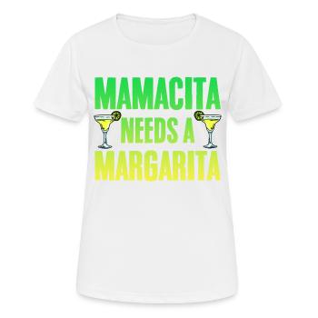 Mamacita Needs A Margarita 2 - Women's Breathable T-Shirt - white - Front - AI Model Female 172 dark (172cm)
