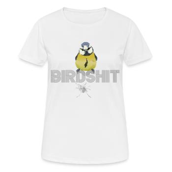 Birdshit großartig - Frauen T-Shirt atmungsaktiv - Weiß - Vorne - AI Model Female 172 dark (172cm)