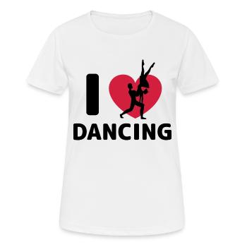 Danse Danse Musique - T-shirt respirant Femme - blanc - Devant - AI Model Female 172 dark (172cm)