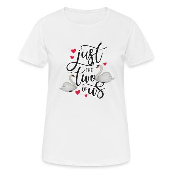 JUSTE CYGNE - T-shirt respirant Femme - blanc - Devant - AI Model Female 172 dark (172cm)