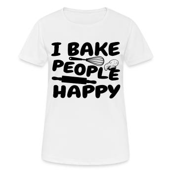 Boulanger, boulangerie, confiserie, boulangerie, confiserie, confiseur - T-shirt respirant Femme - blanc - Devant - AI Model Female 172 dark (172cm)