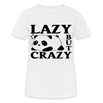 Lazy but Crazy - Women's Breathable T-Shirt - white - Front - AI Model Female 172 dark (172cm)