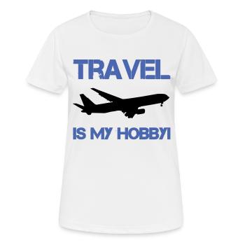 passe-temps de voyage - T-shirt respirant Femme - blanc - Devant - AI Model Female 172 dark (172cm)