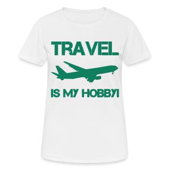 passe-temps de voyage - T-shirt respirant Femme - blanc - Devant - AI Model Female 172 dark (172cm)