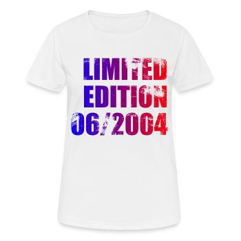 20th Anniversary Limited Edition 06/2004 - Women's Breathable T-Shirt - white - Front - AI Model Female 172 dark (172cm)