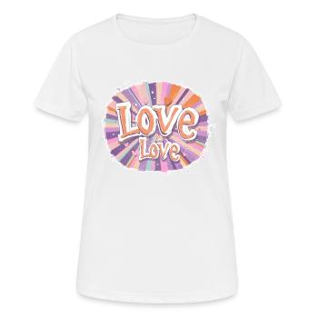Liebe ist Liebe 3 - Frauen T-Shirt atmungsaktiv - Weiß - Vorne - AI Model Female 172 dark (172cm)