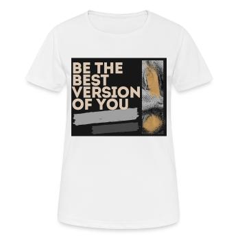 Motivation be yourself! - Women's Breathable T-Shirt - white - Front - AI Model Female 172 dark (172cm)