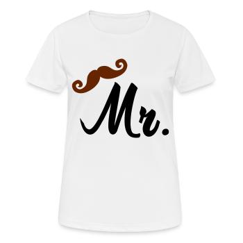 Mr - Women's Breathable T-Shirt - white - Front - AI Model Female 172 dark (172cm)