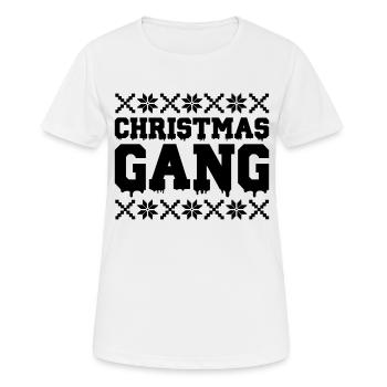 Gang de Noël - T-shirt respirant Femme - blanc - Devant - AI Model Female 172 dark (172cm)
