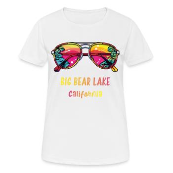 BIG BEAR LAKE - Women's Breathable T-Shirt - white - Front - AI Model Female 172 dark (172cm)