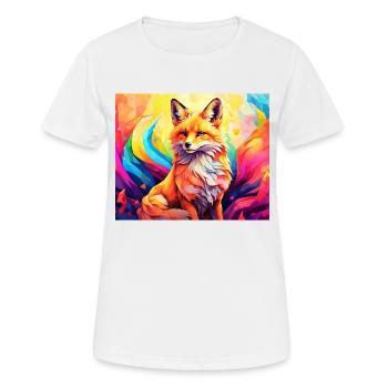 cute fox #fox #cute - Women's Breathable T-Shirt - white - Front - AI Model Female 172 dark (172cm)