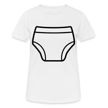 Couche - T-shirt respirant Femme - blanc - Devant - AI Model Female 172 dark (172cm)