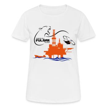 Fulmar Oil Rig Platform North Sea Aberdeen - Women's Breathable T-Shirt - white - Front - AI Model Female 172 dark (172cm)