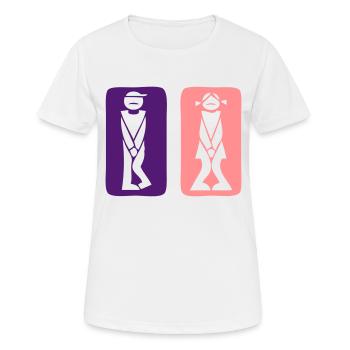 WC Urgent - T-shirt respirant Femme - blanc - Devant - AI Model Female 172 dark (172cm)