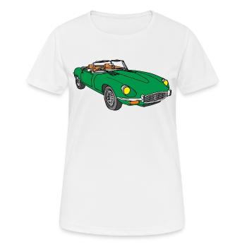 Sportwagen grün - Frauen T-Shirt atmungsaktiv - Weiß - Vorne - AI Model Female 172 dark (172cm)