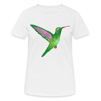 colibri - T-shirt respirant Femme - blanc - Devant - AI Model Female 172 dark (172cm)