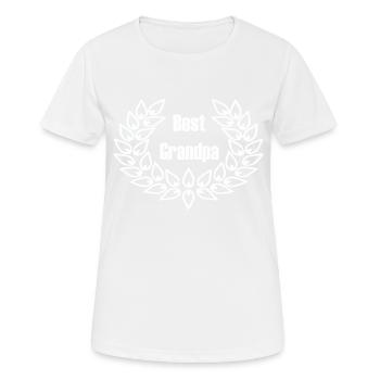 Best Grandpa - Bester Großvater - Frauen T-Shirt atmungsaktiv - Weiß - Vorne - AI Model Female 172 dark (172cm)