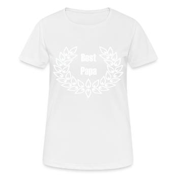 Bester Papa - Best Papa - Frauen T-Shirt atmungsaktiv - Weiß - Vorne - AI Model Female 172 dark (172cm)
