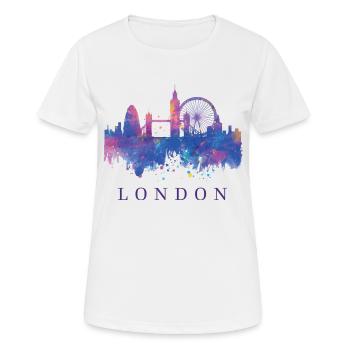 Londres Skyline - T-shirt respirant Femme - blanc - Devant - AI Model Female 172 dark (172cm)