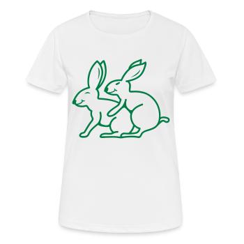 Rammler 2 - Frauen T-Shirt atmungsaktiv - Weiß - Vorne - AI Model Female 172 dark (172cm)