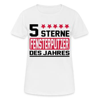 laveur de vitres - T-shirt respirant Femme - blanc - Devant - AI Model Female 172 dark (172cm)
