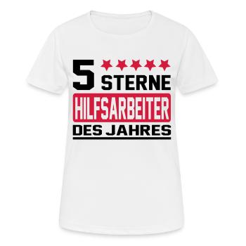 ouvrier - T-shirt respirant Femme - blanc - Devant - AI Model Female 172 dark (172cm)