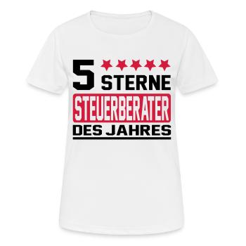 conseiller fiscal - T-shirt respirant Femme - blanc - Devant - AI Model Female 172 dark (172cm)