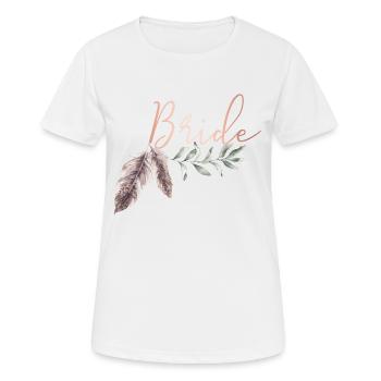 Boho Bride Braut - Women's Breathable T-Shirt - white - Front - AI Model Female 172 dark (172cm)