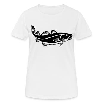 Dorsch - Frauen T-Shirt atmungsaktiv - Weiß - Vorne - AI Model Female 172 dark (172cm)