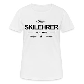 Bester Skilehrer - Frauen T-Shirt atmungsaktiv - Weiß - Vorne - AI Model Female 172 dark (172cm)