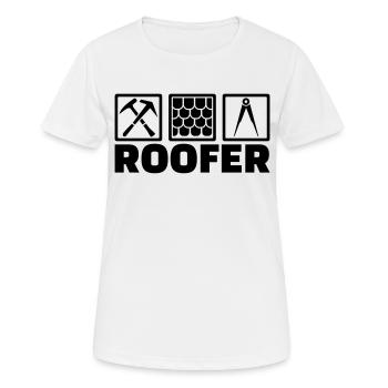 Roofer - Women's Breathable T-Shirt - white - Front - AI Model Female 172 dark (172cm)