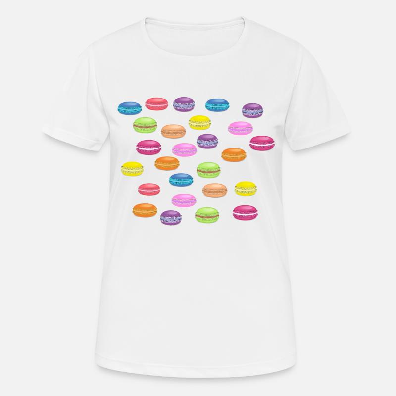 Macarons - Women's Breathable T-Shirt - white