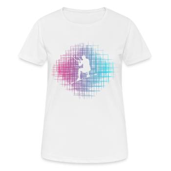 Cerf-volant - T-shirt respirant Femme - blanc - Devant - AI Model Female 172 dark (172cm)