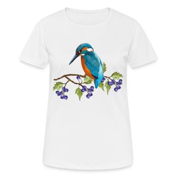 Colorful bird - Women's Breathable T-Shirt - white - Front - AI Model Female 172 dark (172cm)